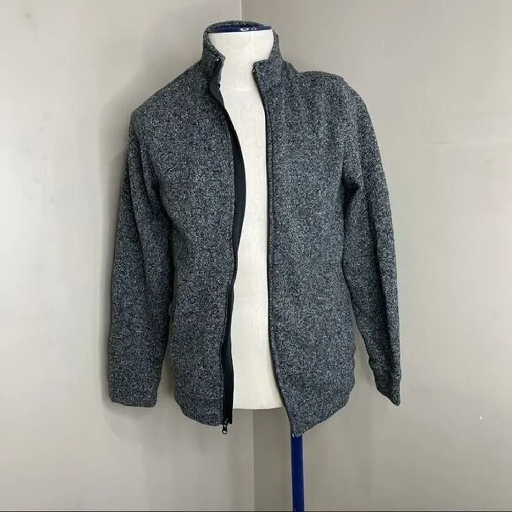 Old Navy Men’s Knit Sweater Jacket Size L Full Zip Long Sleeves Gray - Picture 2 of 13
